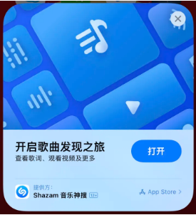 龙圩苹果14维修站分享iPhone14音乐识别功能使用方法 