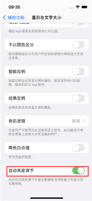 龙圩苹果15维修店分享iPhone 15 Pro系列屏幕亮度 